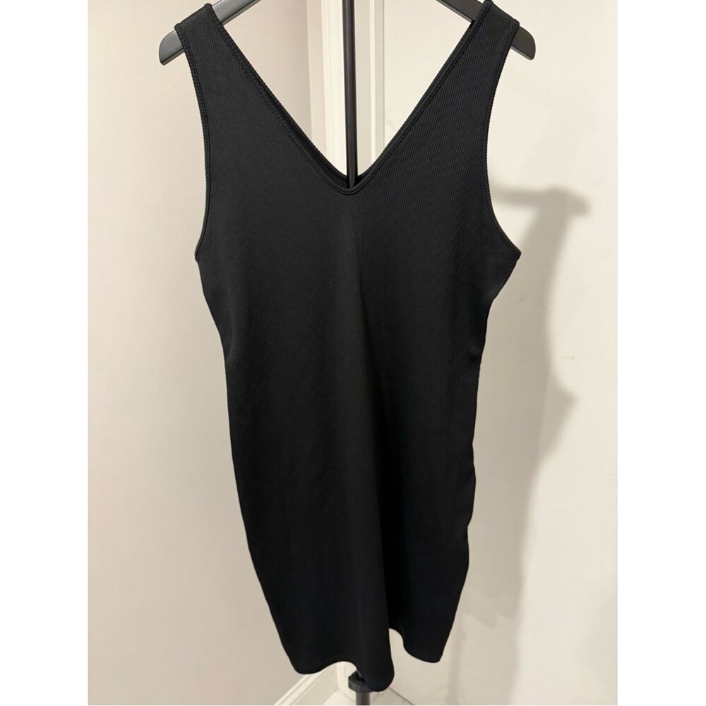 wild fable Black Ribbed Bodycon Tank Dress